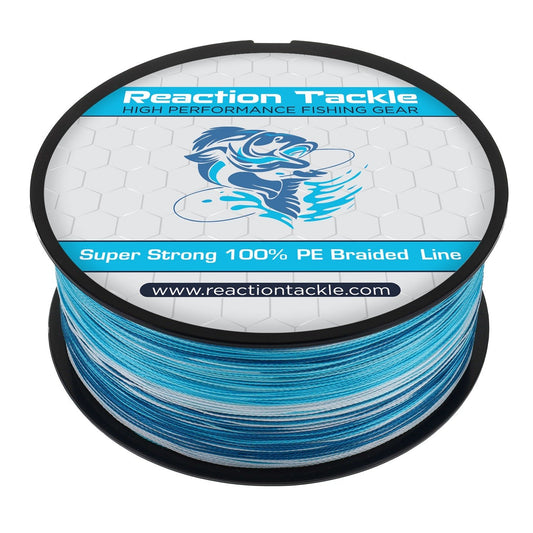 Reaction Tackle Braided Fishing Line - Blue Camo - Angler's Pro Tackle & Outdoors