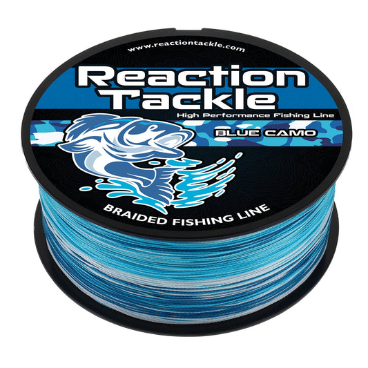 Reaction Tackle Braided Fishing Line - Blue Camo - Angler's Pro Tackle & Outdoors