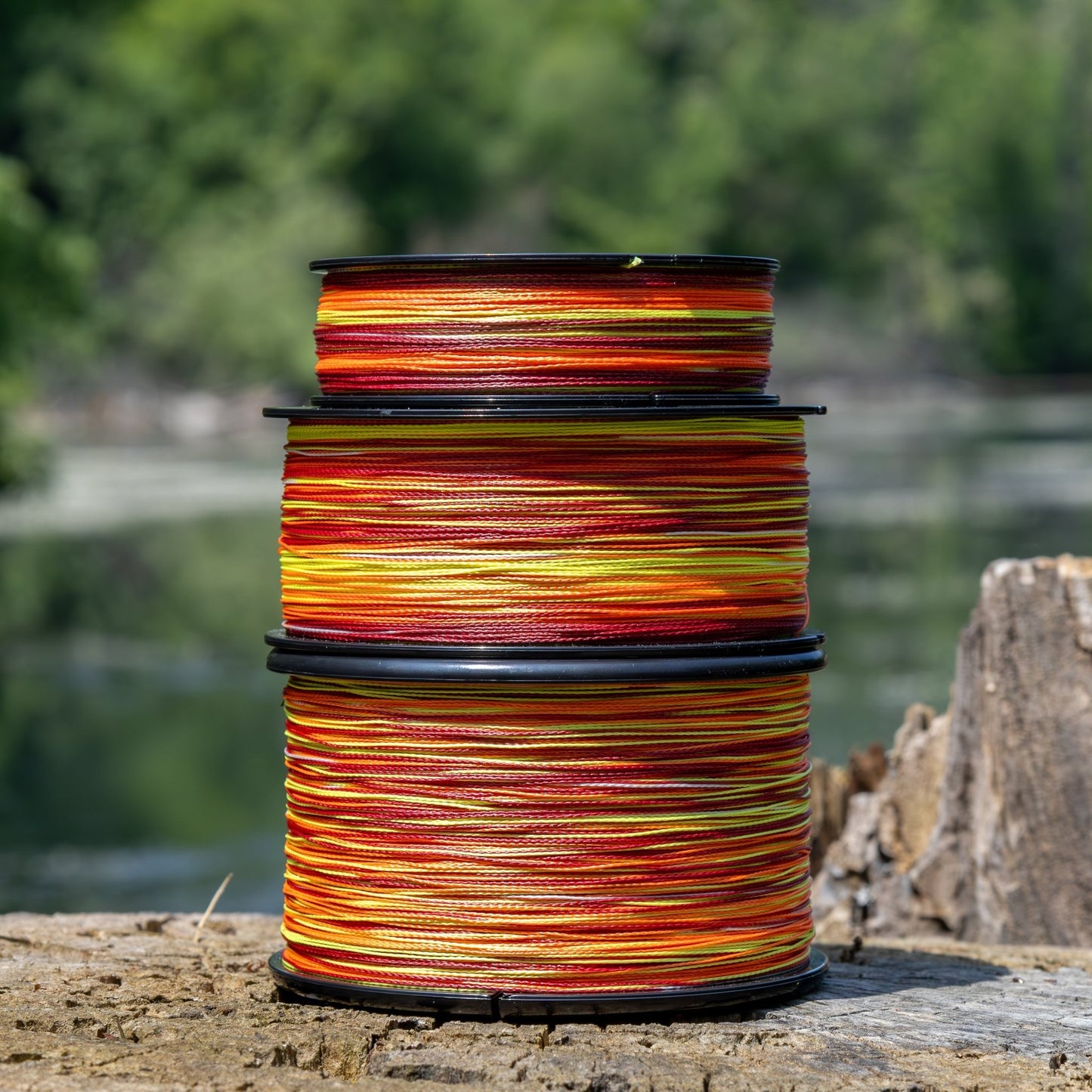 Reaction Tackle Braided Fishing Line - Fire Camo - NEW - Angler's Pro Tackle & Outdoors