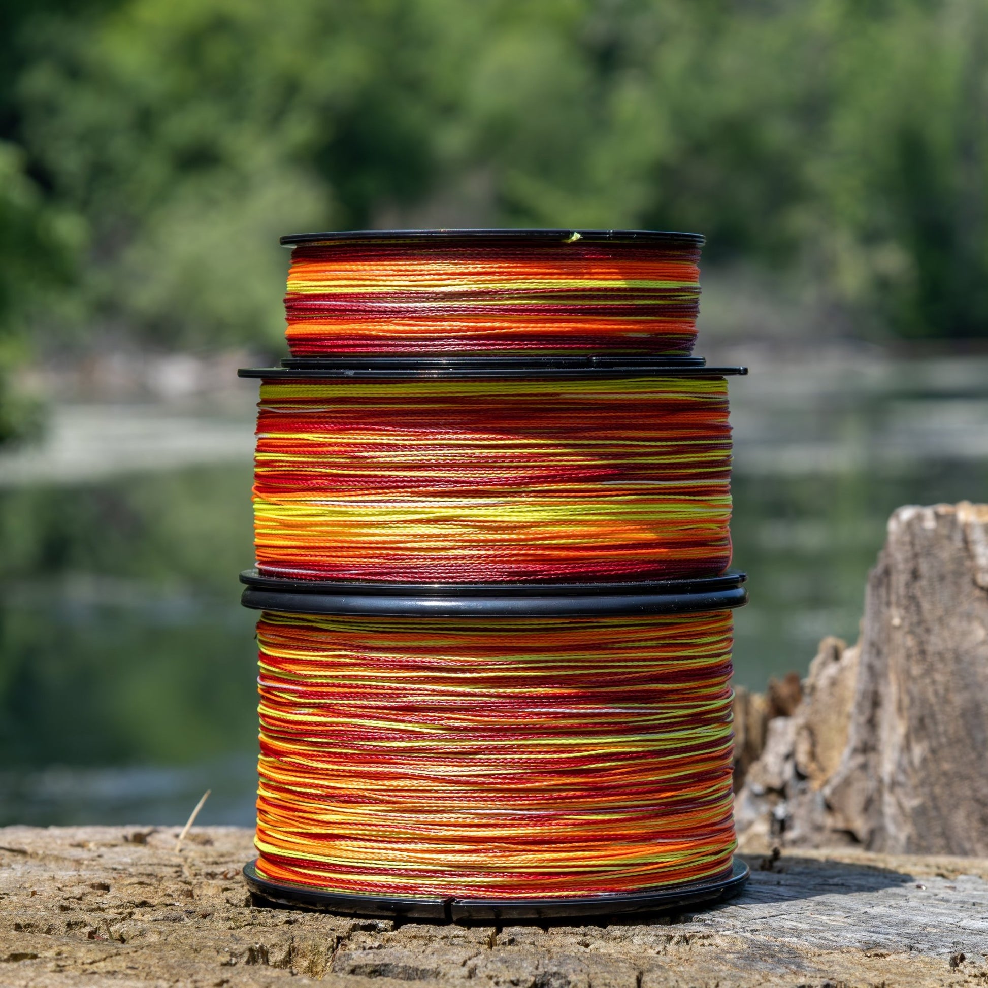 Reaction Tackle Braided Fishing Line - Fire Camo - NEW - Angler's Pro Tackle & Outdoors