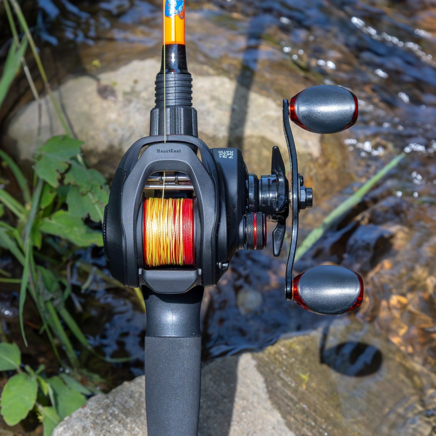 Reaction Tackle Braided Fishing Line - Fire Camo - NEW - Angler's Pro Tackle & Outdoors