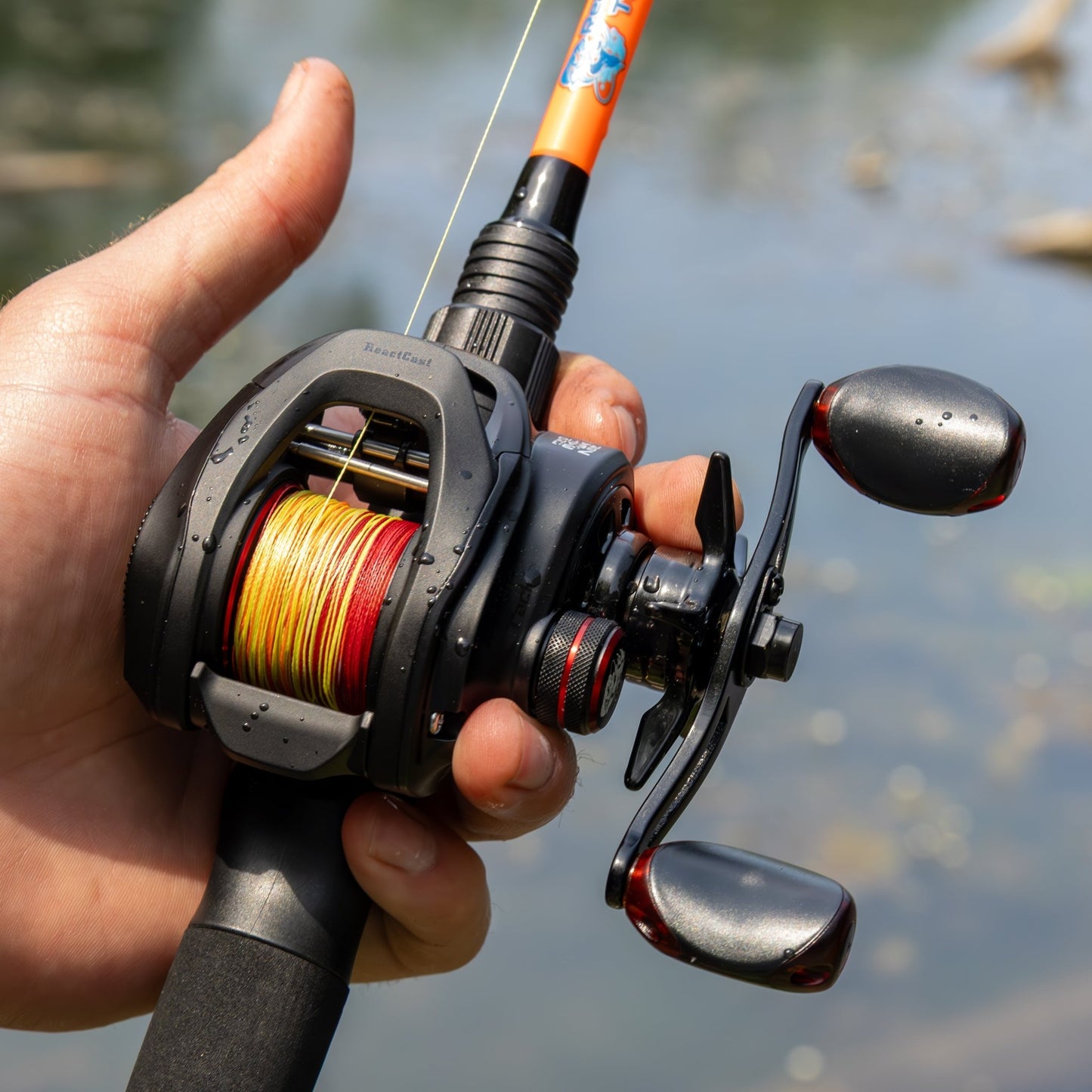 Reaction Tackle Braided Fishing Line - Fire Camo - NEW - Angler's Pro Tackle & Outdoors