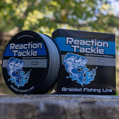 Reaction Tackle Braided Fishing Line - Gray - Angler's Pro Tackle & Outdoors