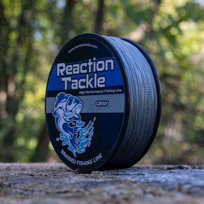 Reaction Tackle Braided Fishing Line - Gray - Angler's Pro Tackle & Outdoors