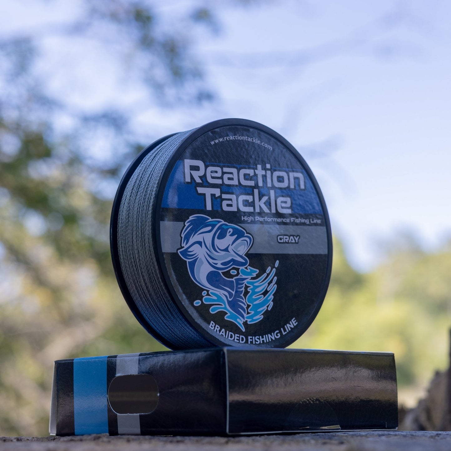 Reaction Tackle Braided Fishing Line - Gray - Angler's Pro Tackle & Outdoors