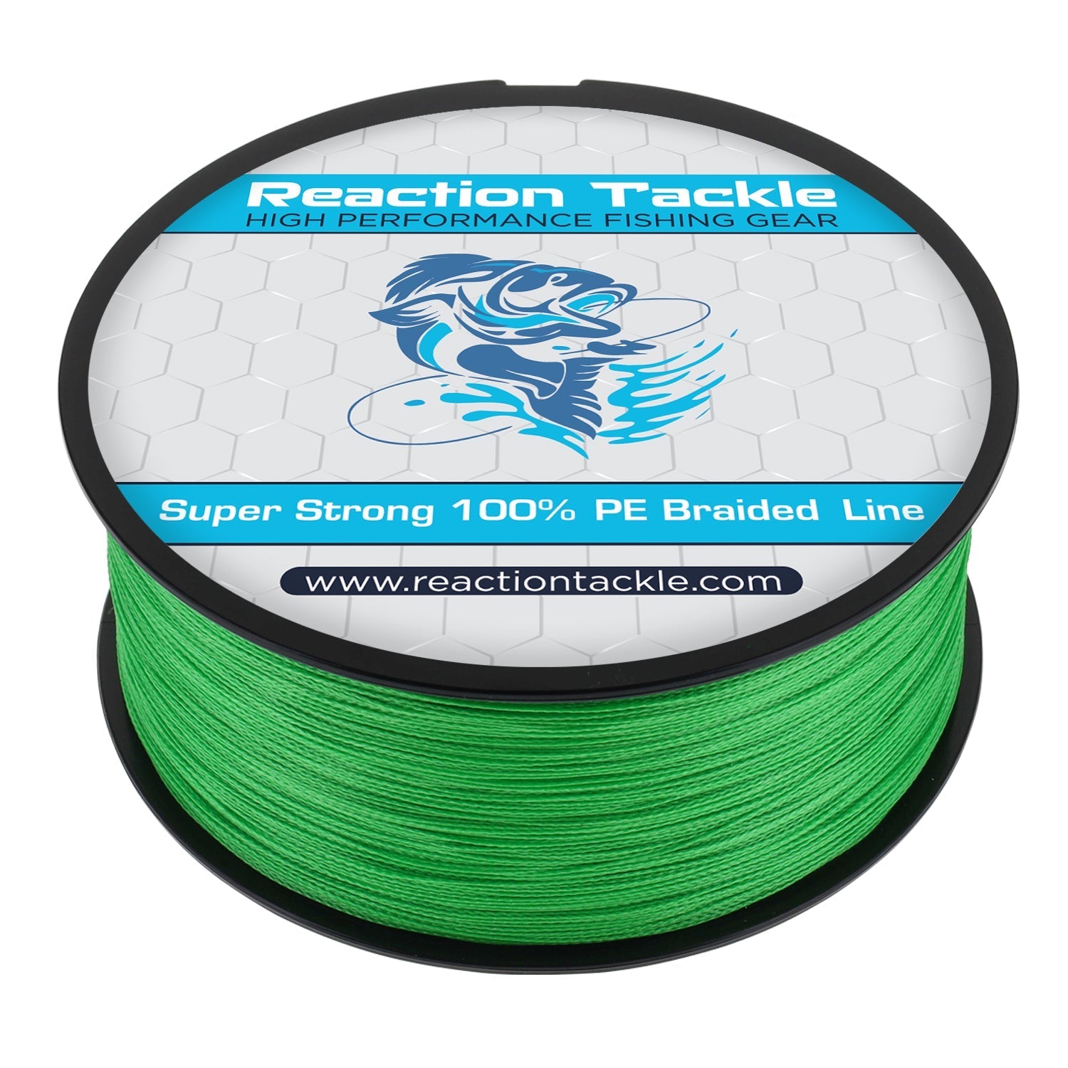 Reaction Tackle Braided Fishing Line - Hi - Vis Green - Angler's Pro Tackle & Outdoors