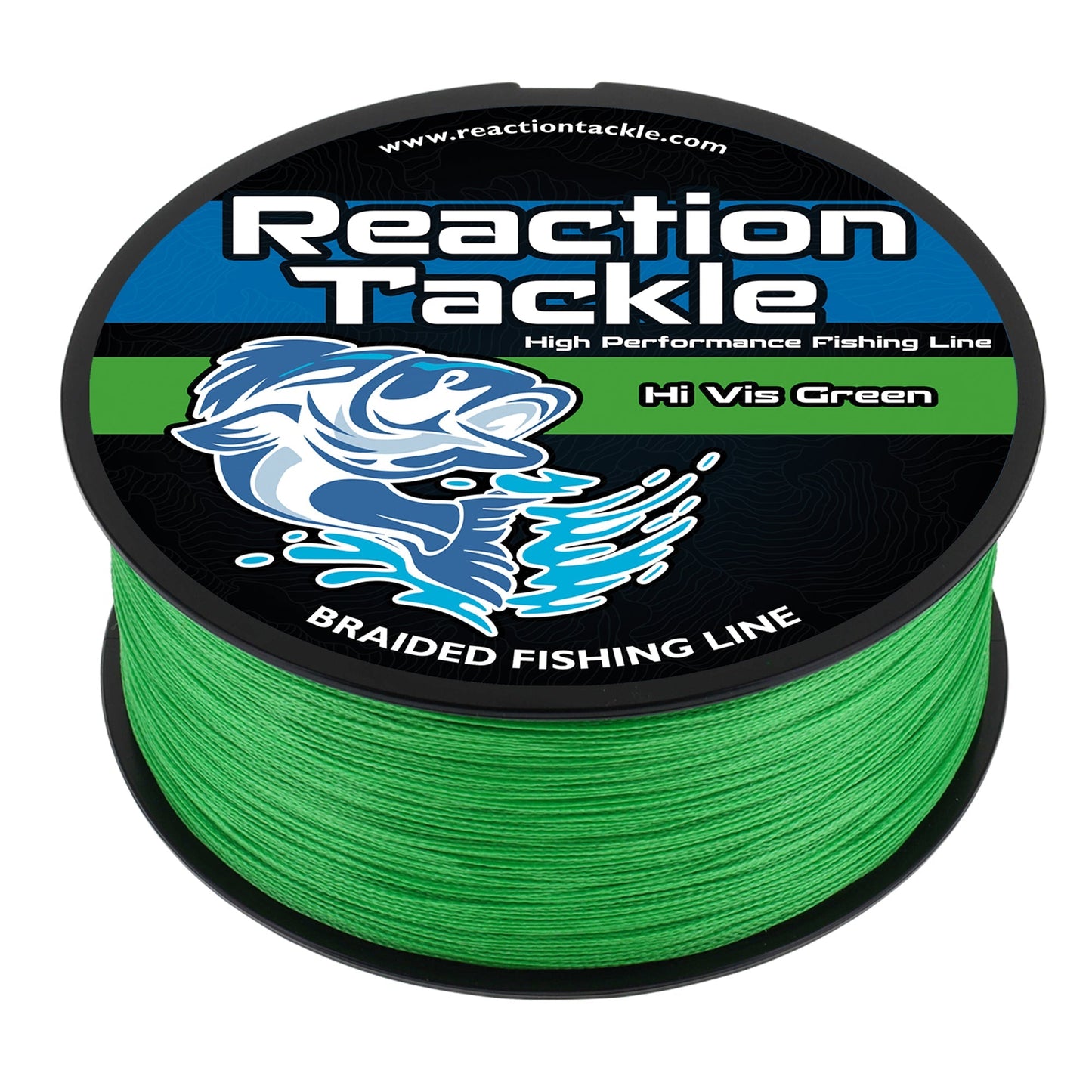 Reaction Tackle Braided Fishing Line - Hi - Vis Green - Angler's Pro Tackle & Outdoors