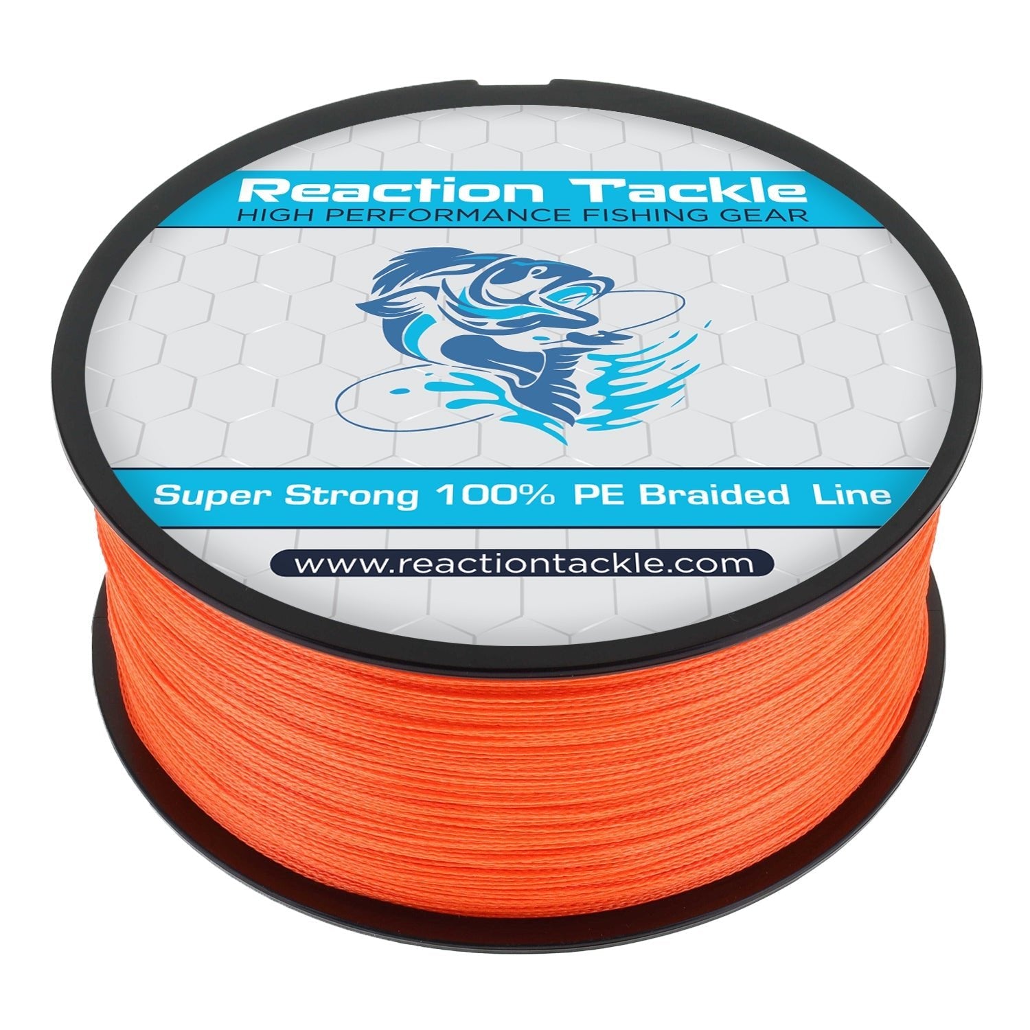 Reaction Tackle Braided Fishing Line - Hi - Vis Orange - Angler's Pro Tackle & Outdoors