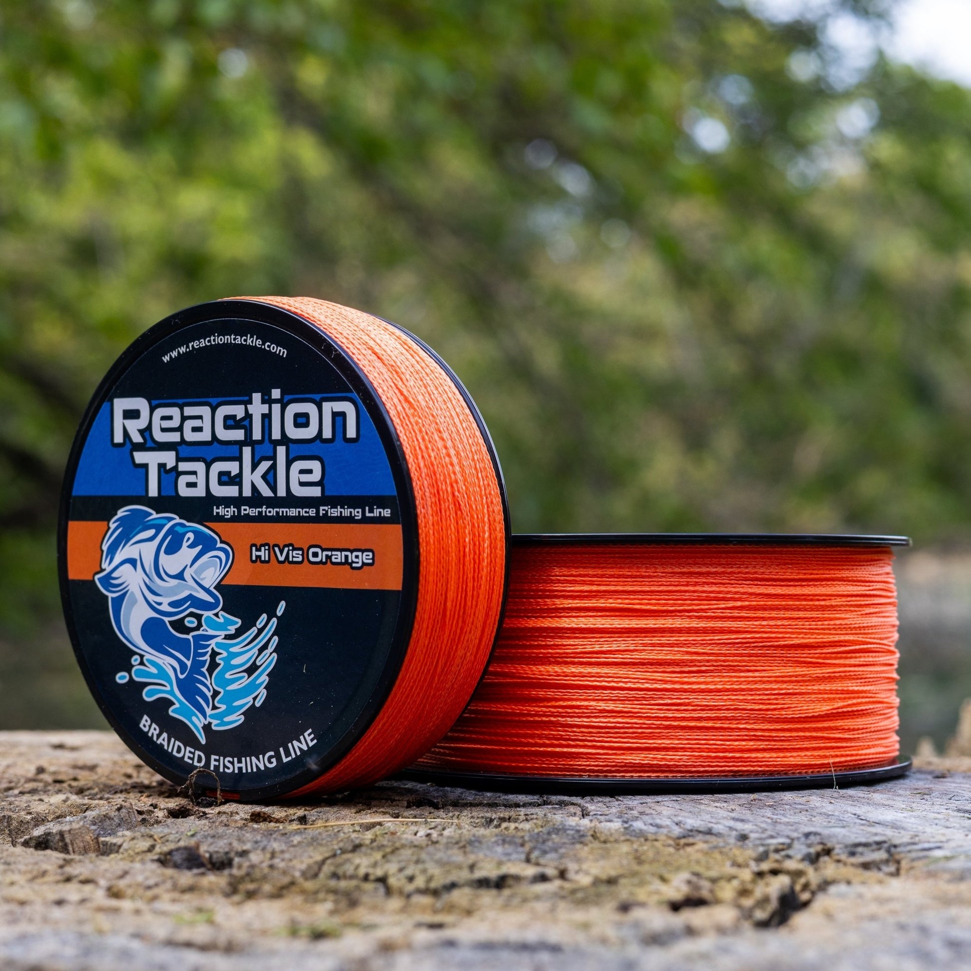 Reaction Tackle Braided Fishing Line - Hi - Vis Orange - Angler's Pro Tackle & Outdoors