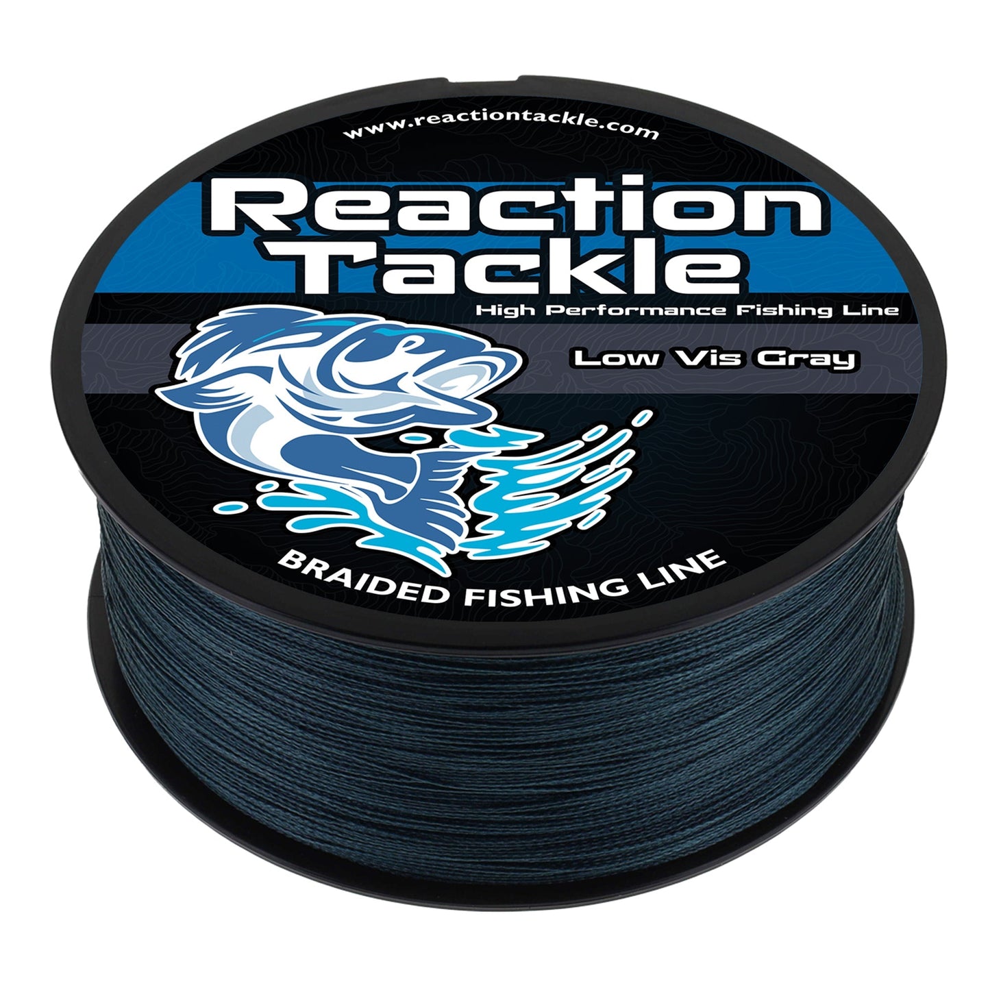 Reaction Tackle Braided Fishing Line - Low - Vis Gray - Angler's Pro Tackle & Outdoors