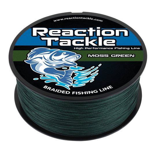 Reaction Tackle Braided Fishing Line - Moss Green - Angler's Pro Tackle & Outdoors