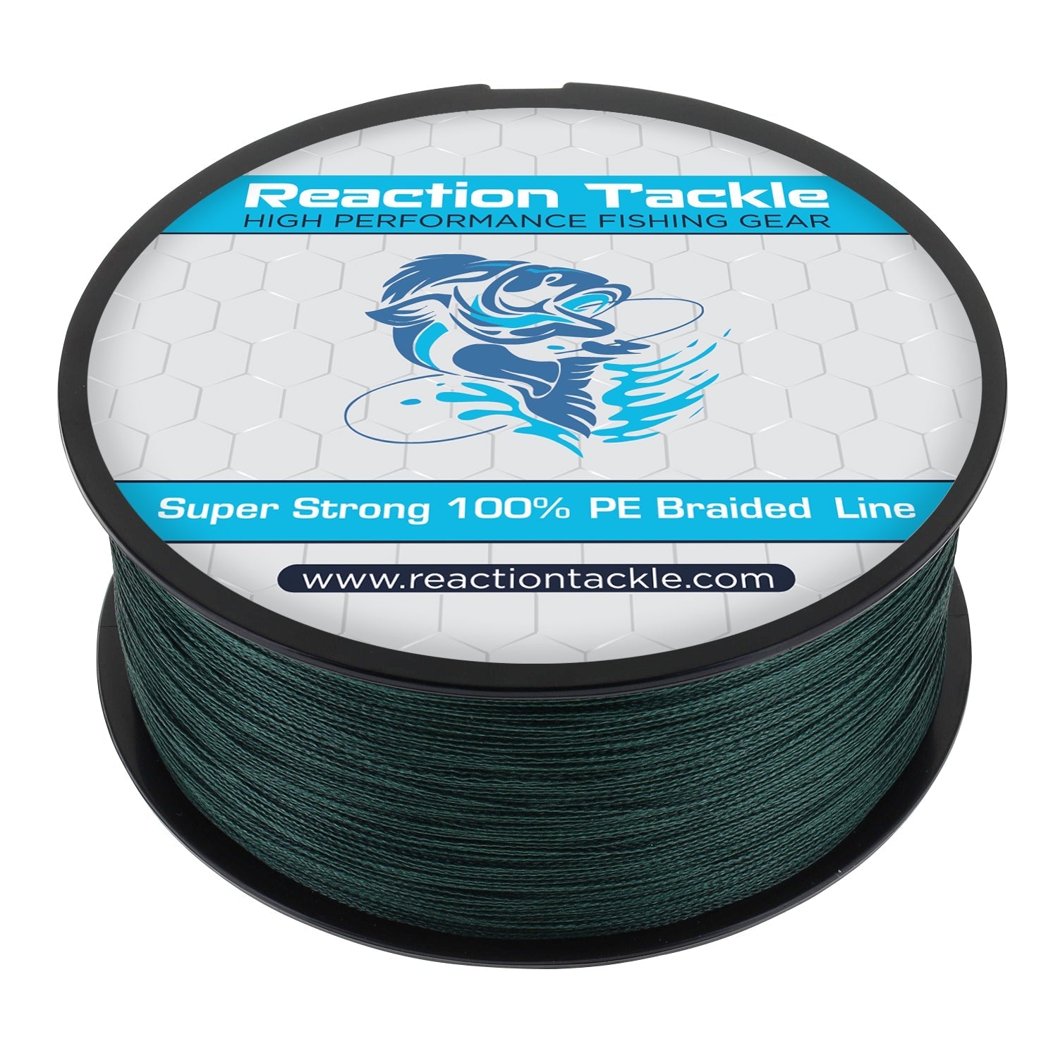 Reaction Tackle Braided Fishing Line - Moss Green - Angler's Pro Tackle & Outdoors