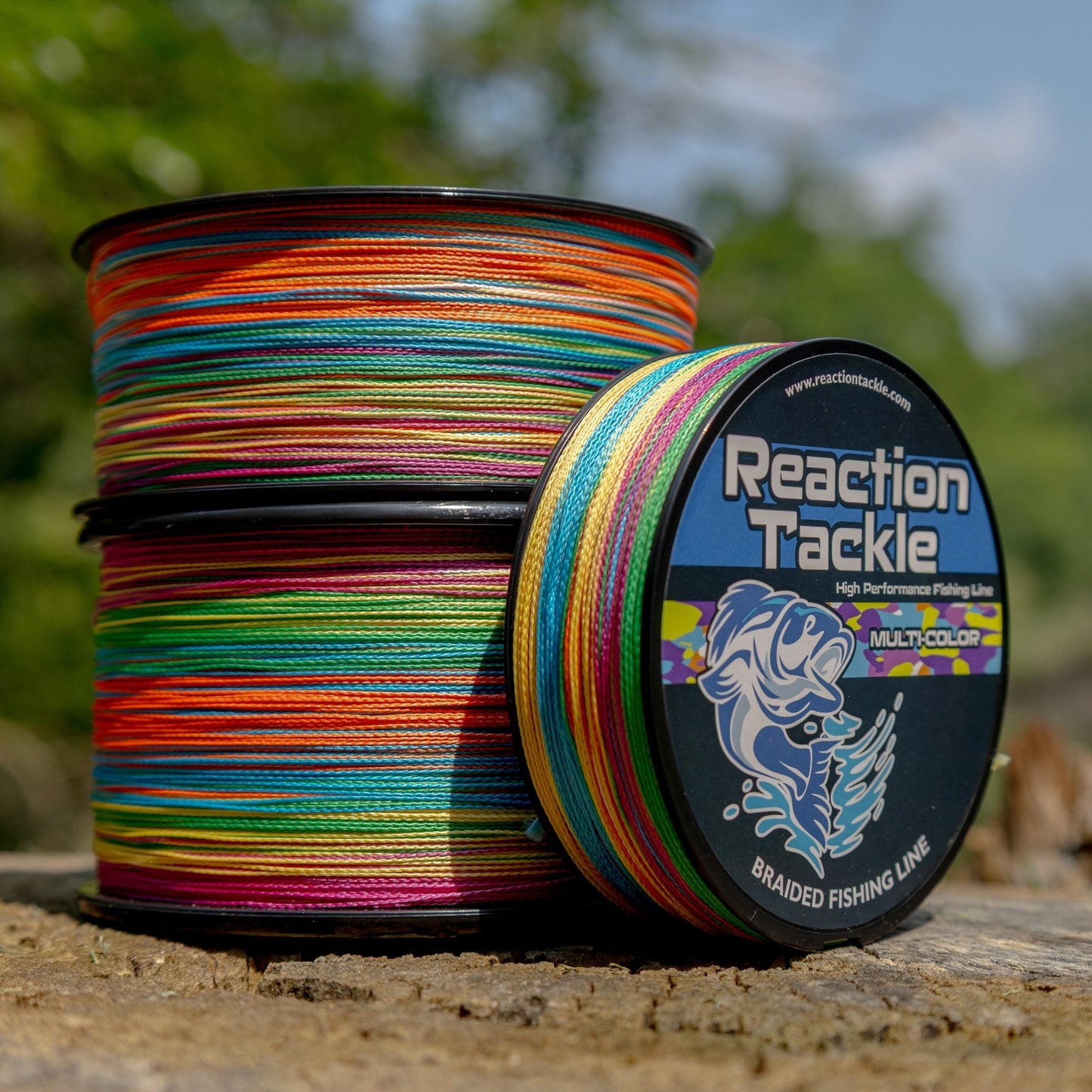 Reaction Tackle Braided Fishing Line - Multi - Color - Angler's Pro Tackle & Outdoors