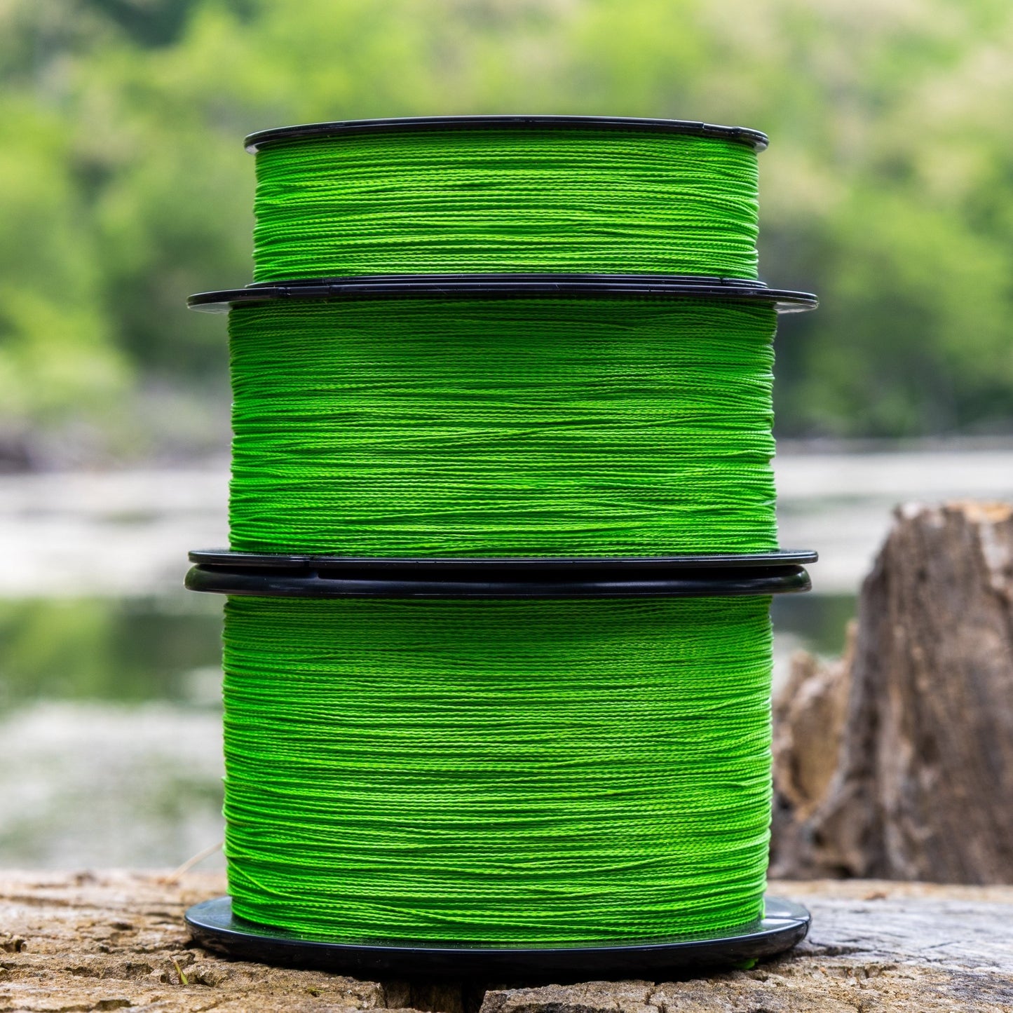 Reaction Tackle Braided Fishing Line - NO FADE Hi Vis Green - NEW - Angler's Pro Tackle & Outdoors