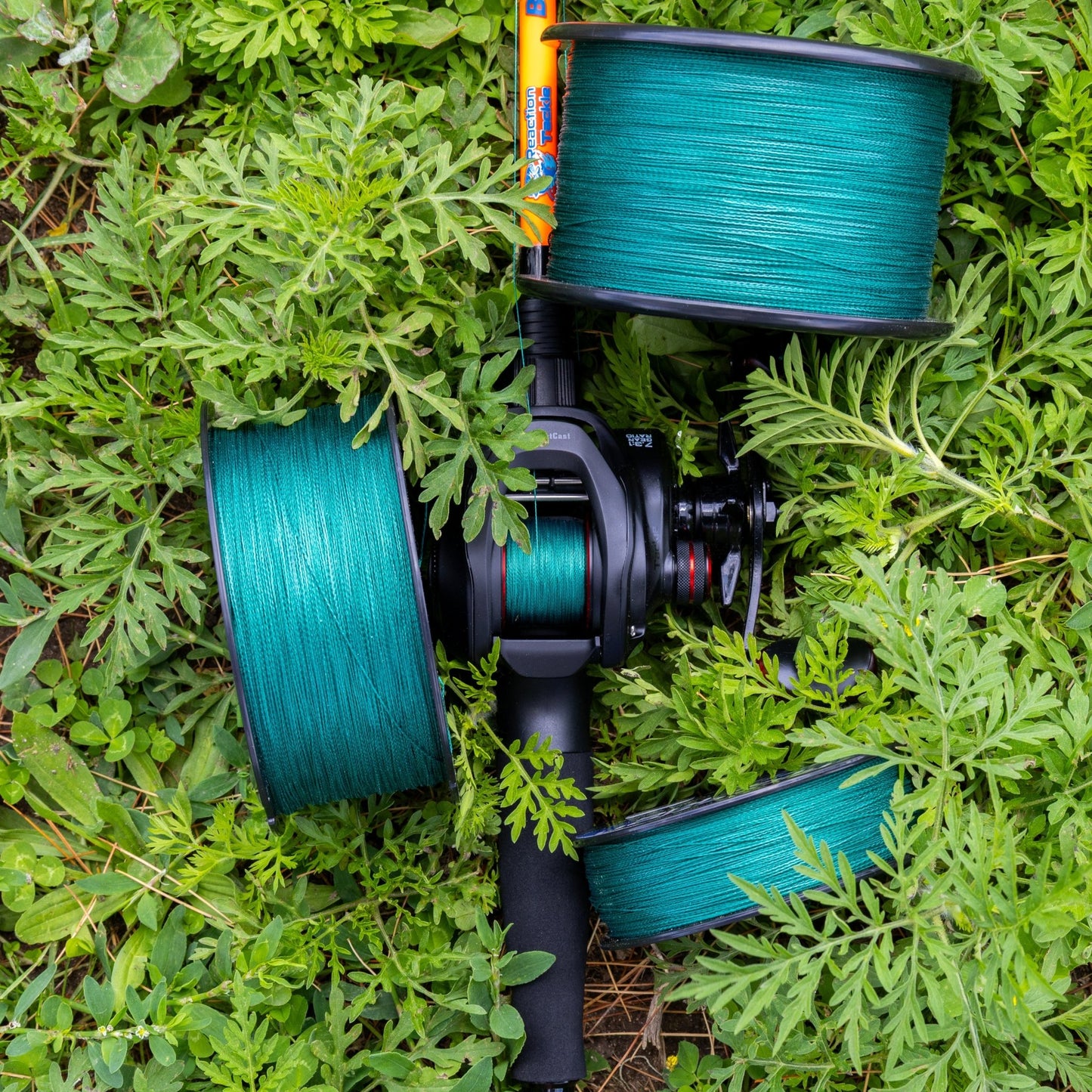 Reaction Tackle Braided Fishing Line - NO FADE Moss Green - NEW - Angler's Pro Tackle & Outdoors