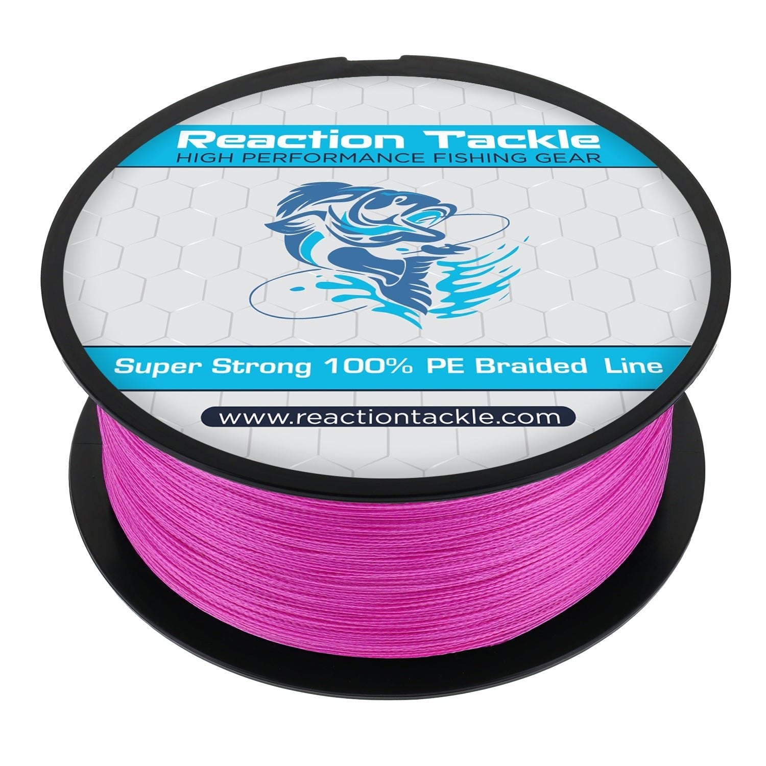 Reaction Tackle Braided Fishing Line - Pink - Angler's Pro Tackle & Outdoors