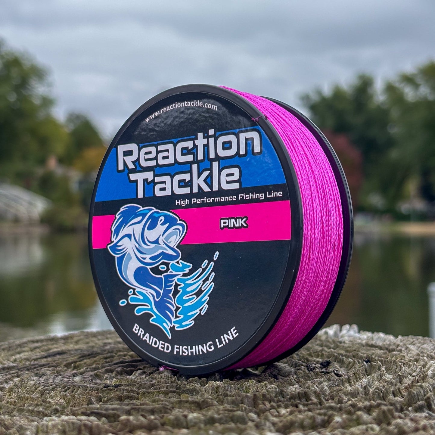 Reaction Tackle Braided Fishing Line - Pink - Angler's Pro Tackle & Outdoors