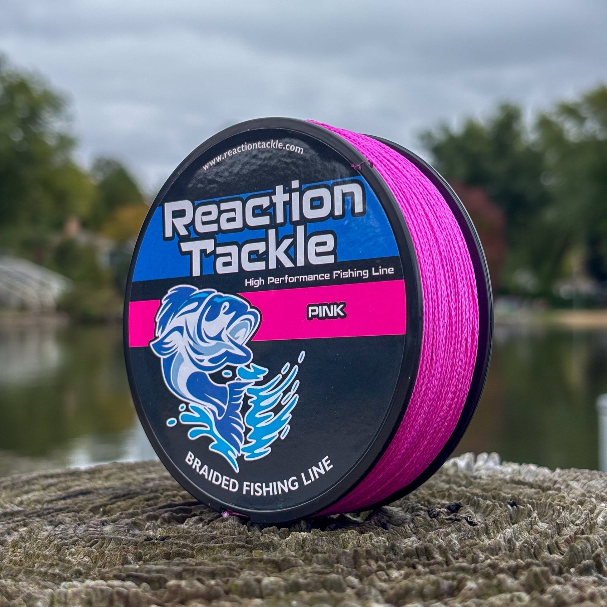 Reaction Tackle Braided Fishing Line - Pink - Angler's Pro Tackle & Outdoors