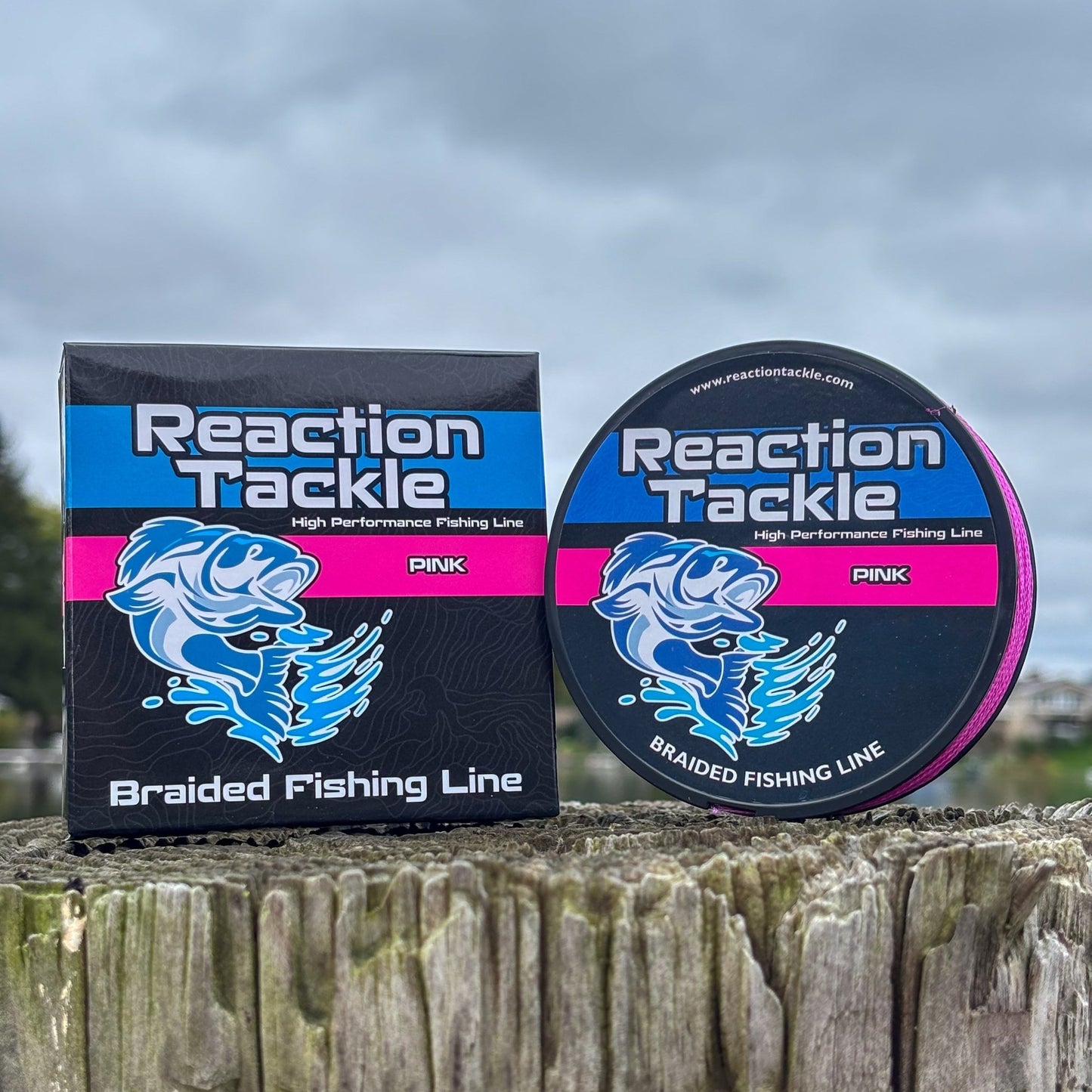 Reaction Tackle Braided Fishing Line - Pink - Angler's Pro Tackle & Outdoors
