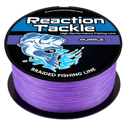 Reaction Tackle Braided Fishing Line - Purple - Angler's Pro Tackle & Outdoors