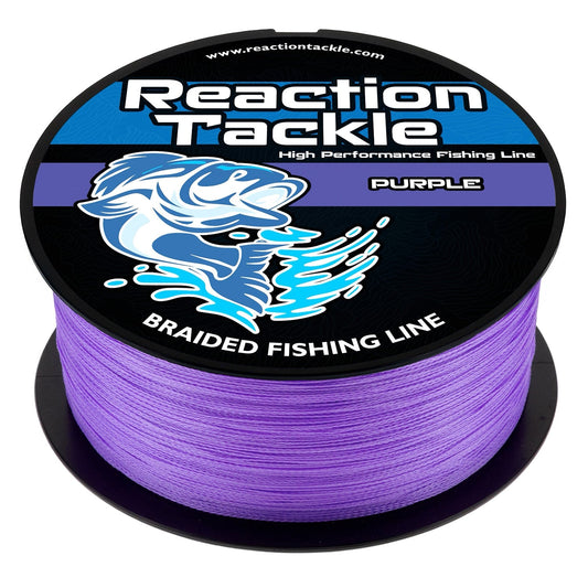 Reaction Tackle Braided Fishing Line - Purple - Angler's Pro Tackle & Outdoors