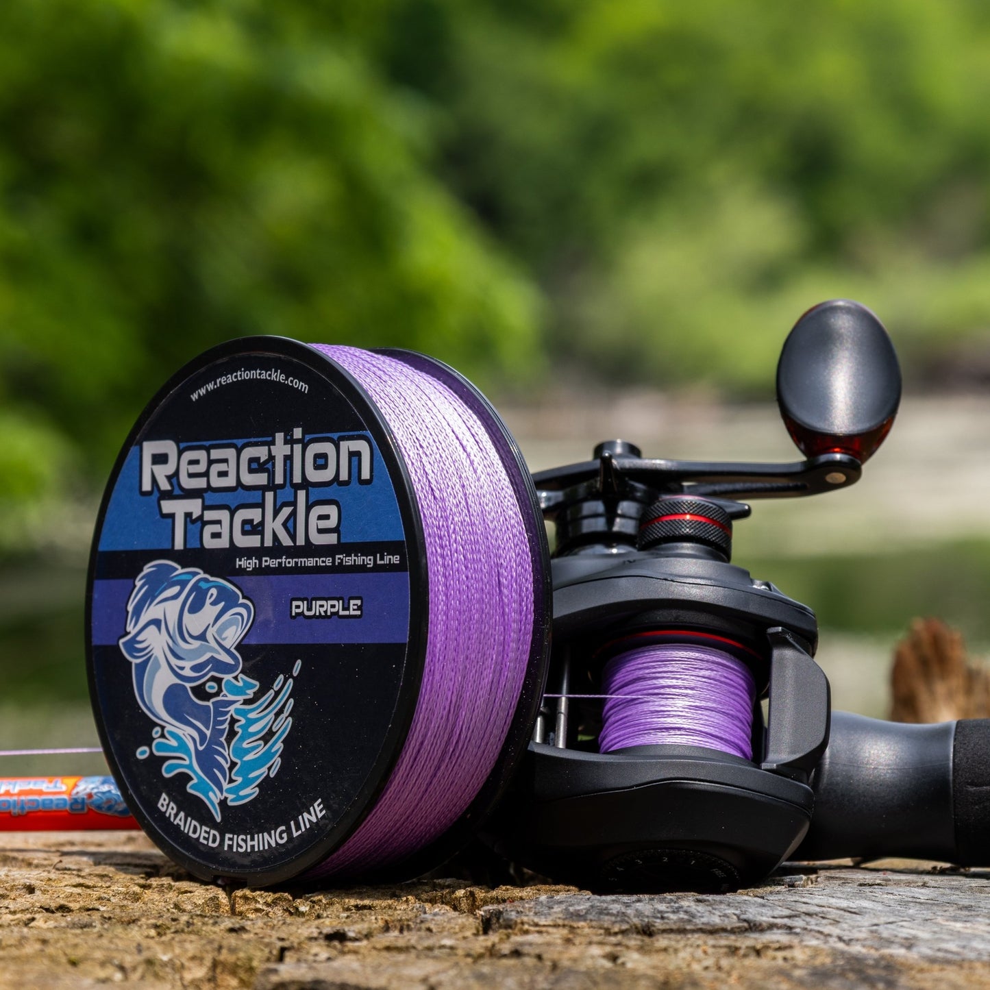 Reaction Tackle Braided Fishing Line - Purple - NEW - Angler's Pro Tackle & Outdoors
