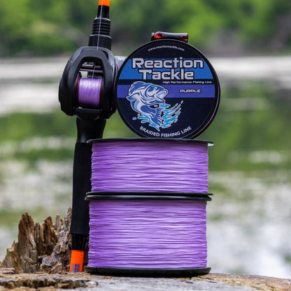Reaction Tackle Braided Fishing Line - Purple - NEW - Angler's Pro Tackle & Outdoors