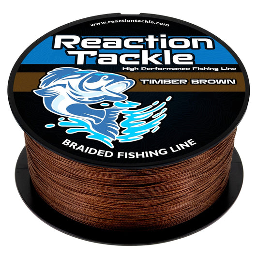 Reaction Tackle Braided Fishing Line - Timber Brown - Angler's Pro Tackle & Outdoors