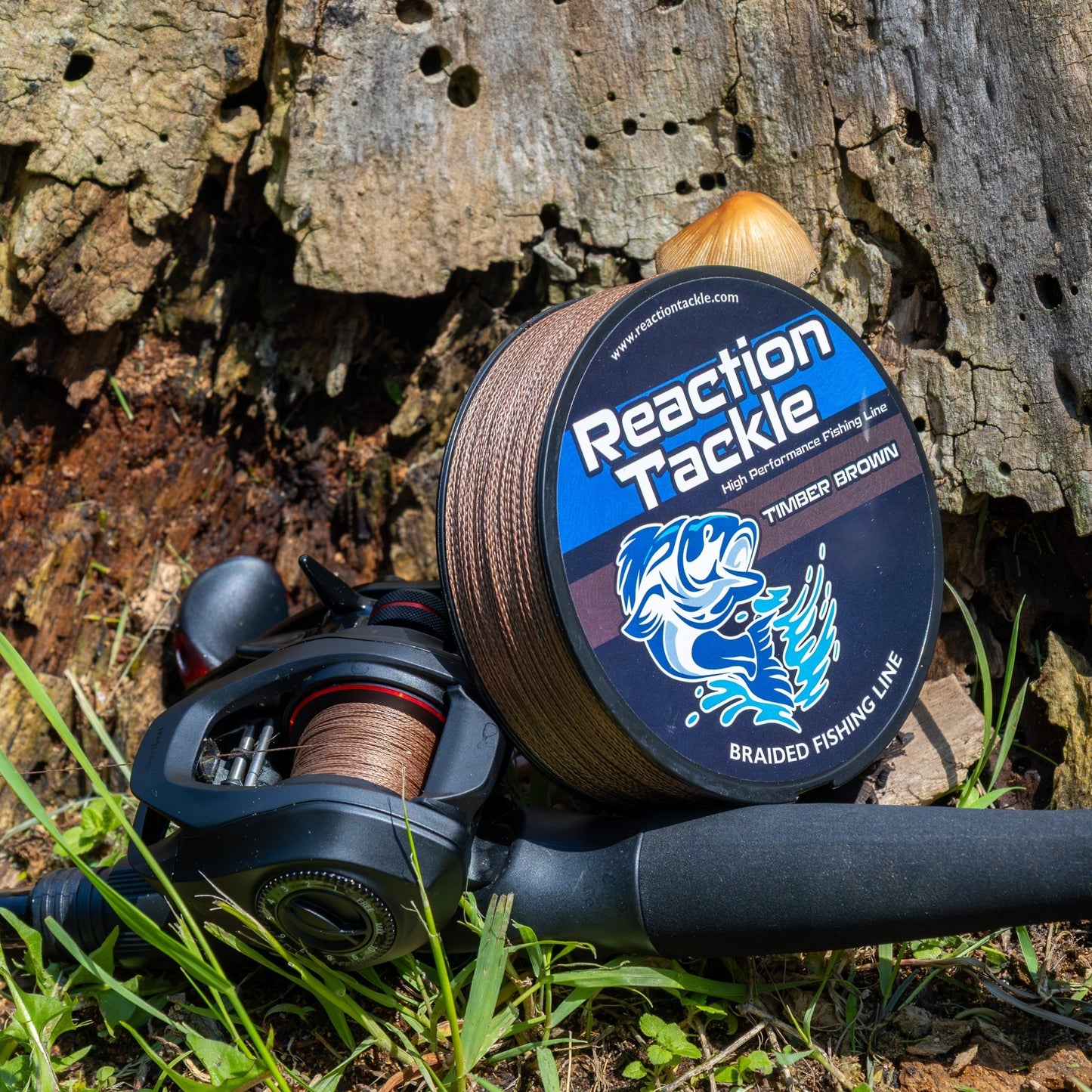 Reaction Tackle Braided Fishing Line - Timber Brown - NEW - Angler's Pro Tackle & Outdoors