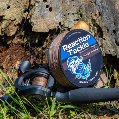 Reaction Tackle Braided Fishing Line - Timber Brown - NEW - Angler's Pro Tackle & Outdoors