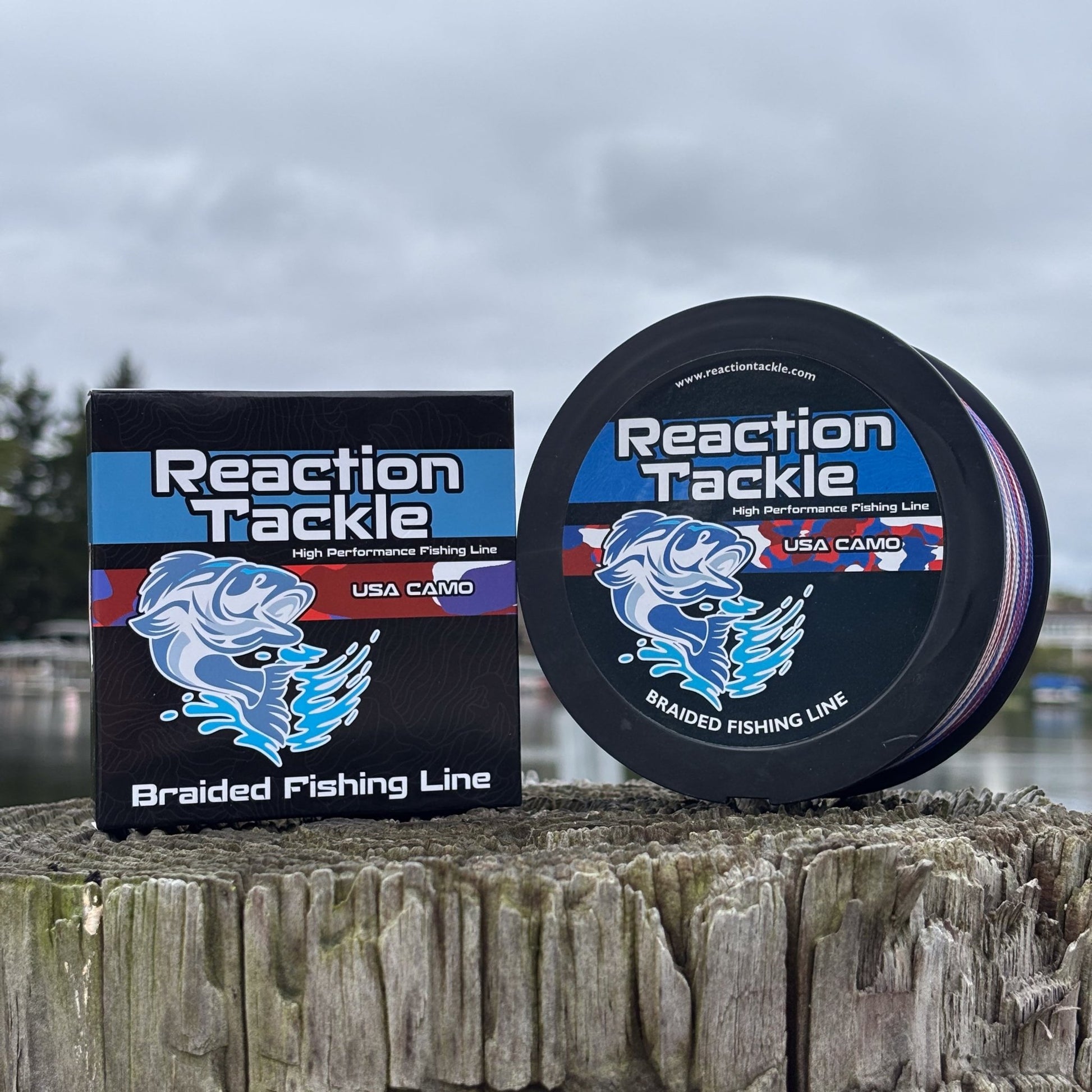 Reaction Tackle Braided Fishing Line - USA Camo - Angler's Pro Tackle & Outdoors