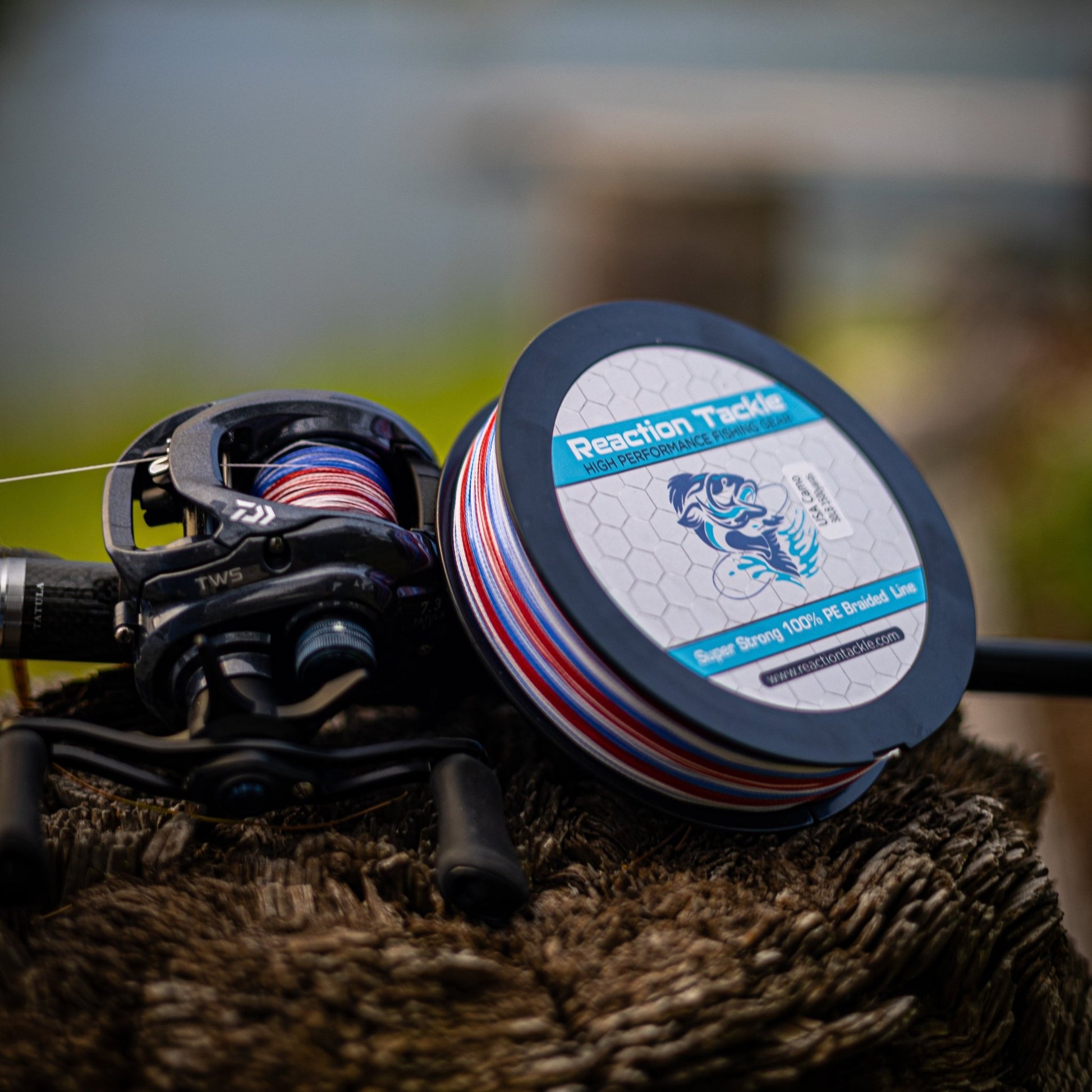 Reaction Tackle Braided Fishing Line - USA Camo - Angler's Pro Tackle & Outdoors