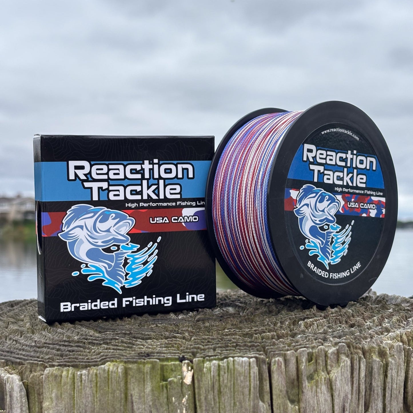 Reaction Tackle Braided Fishing Line - USA Camo - Angler's Pro Tackle & Outdoors