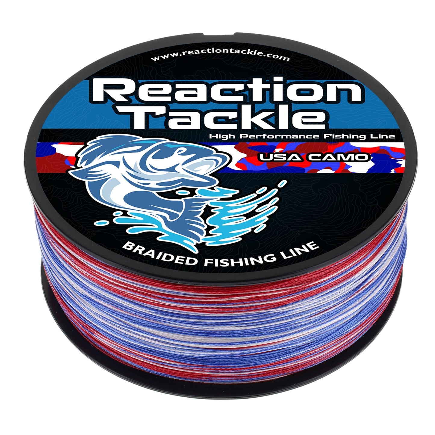 Reaction Tackle Braided Fishing Line - USA Camo - Angler's Pro Tackle & Outdoors