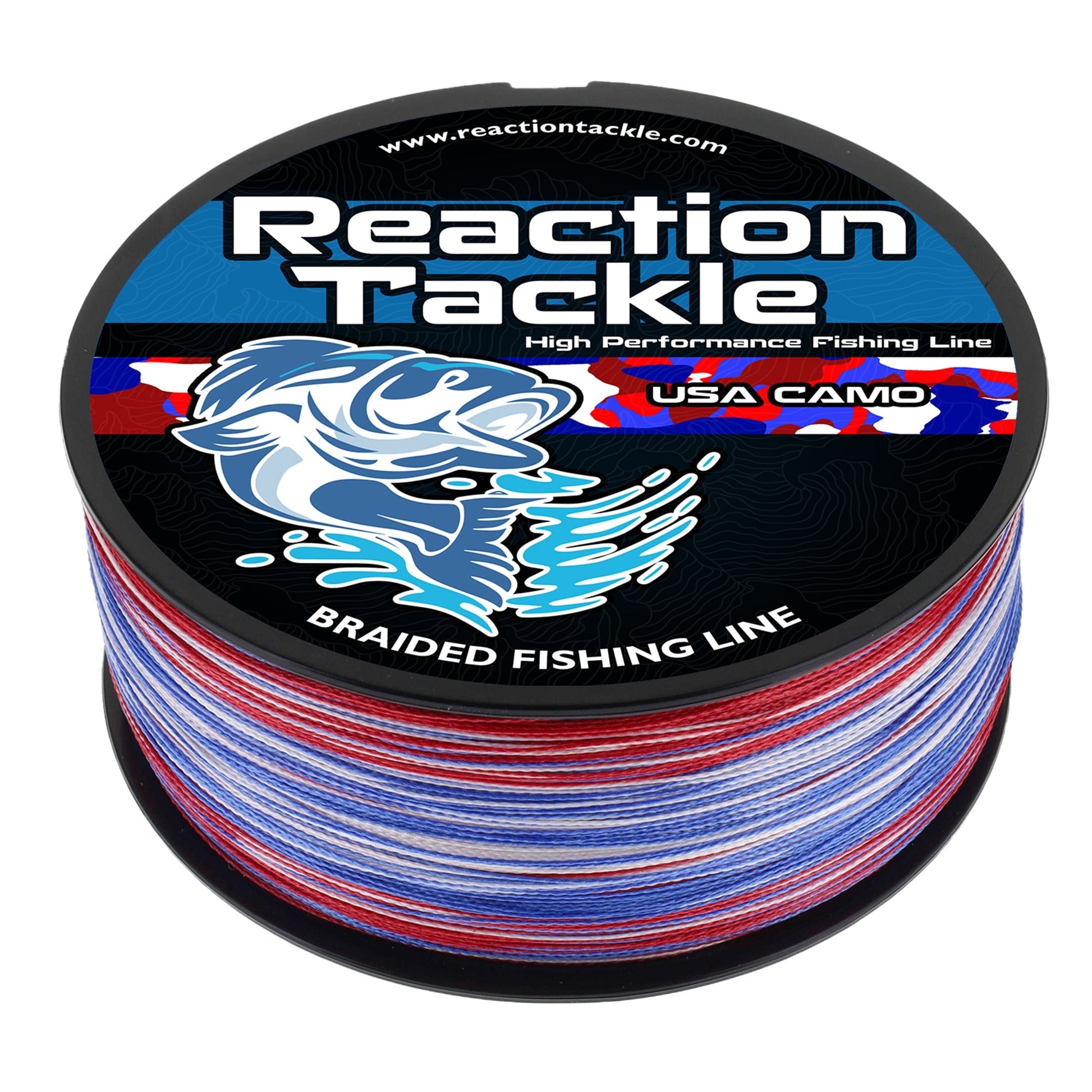 Reaction Tackle Braided Fishing Line - USA Camo - Angler's Pro Tackle & Outdoors