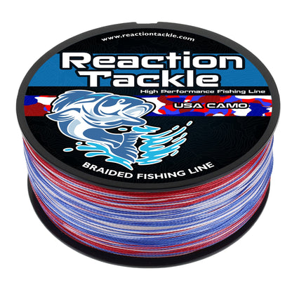 Reaction Tackle Braided Fishing Line - USA Camo - Angler's Pro Tackle & Outdoors
