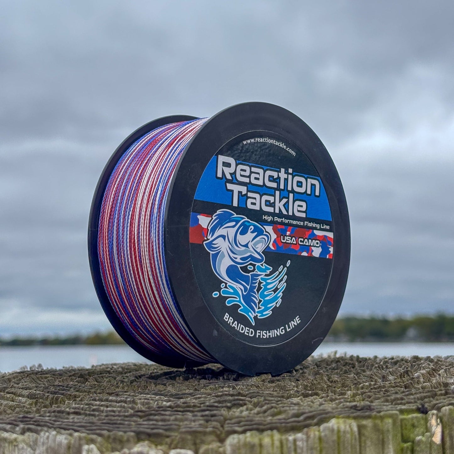 Reaction Tackle Braided Fishing Line - USA Camo - Angler's Pro Tackle & Outdoors