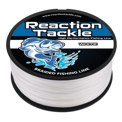 Reaction Tackle Braided Fishing Line - White - Angler's Pro Tackle & Outdoors