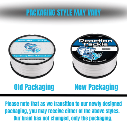 Reaction Tackle Braided Fishing Line - White - Angler's Pro Tackle & Outdoors