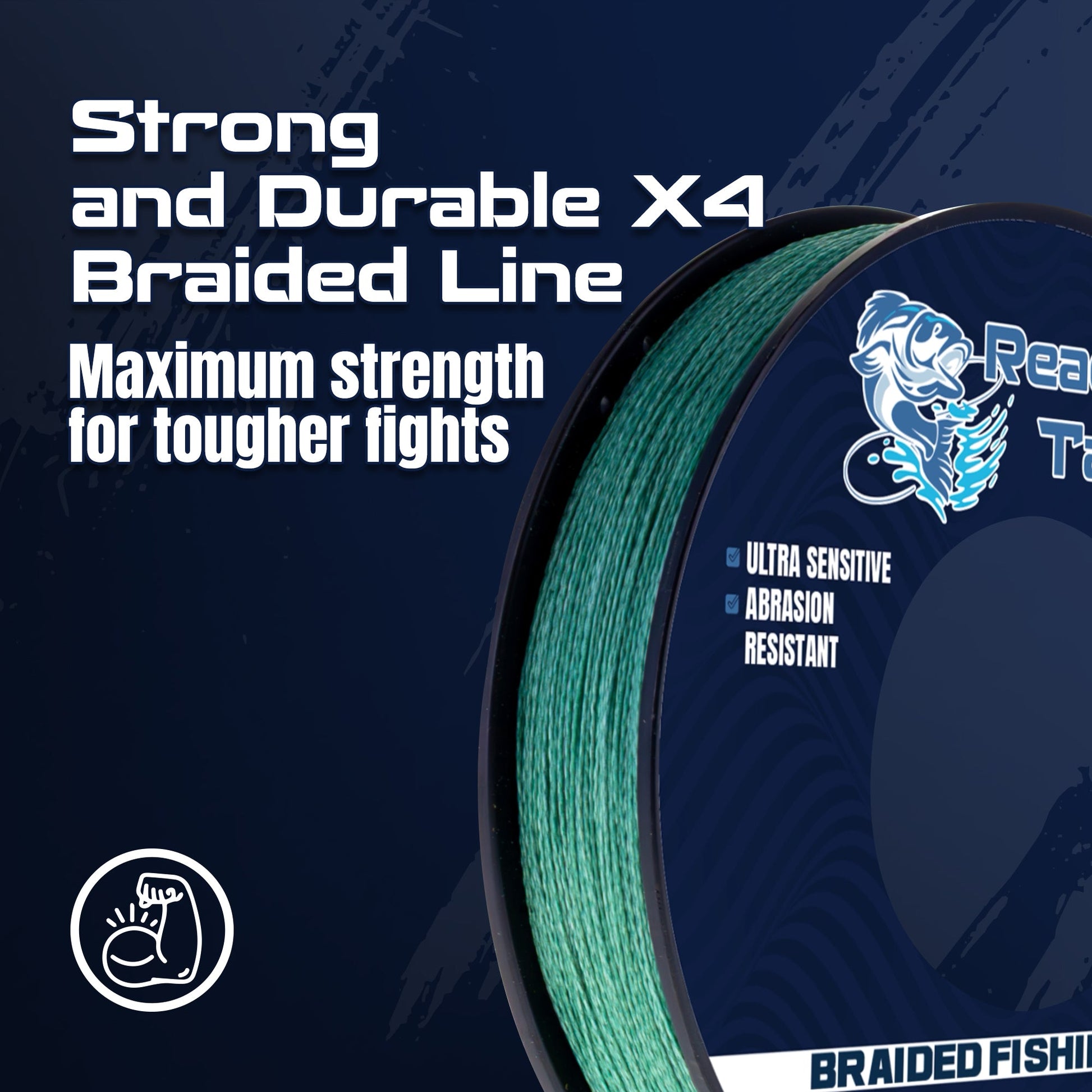 Reaction Tackle BRAIDED IN THE USA Fishing Line - 4X - NEW - Angler's Pro Tackle & Outdoors