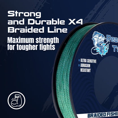 Reaction Tackle BRAIDED IN THE USA Fishing Line - 4X - NEW - Angler's Pro Tackle & Outdoors