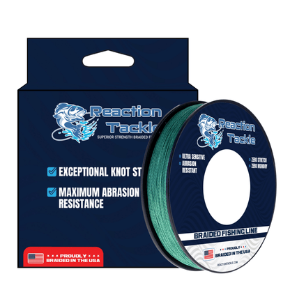 Reaction Tackle BRAIDED IN THE USA Fishing Line - 4X - NEW - Angler's Pro Tackle & Outdoors