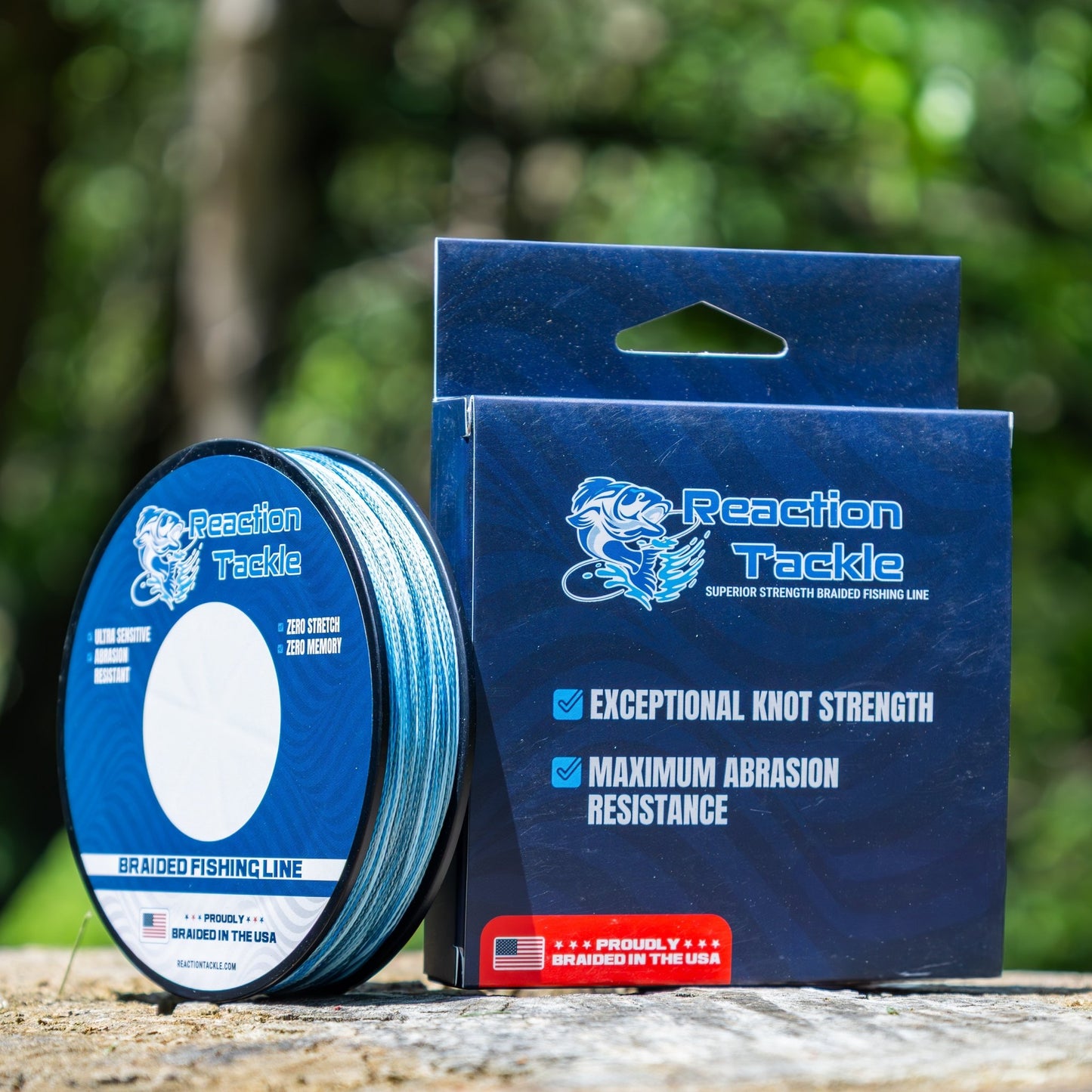 Reaction Tackle BRAIDED IN THE USA Fishing Line - 4X - NEW - Angler's Pro Tackle & Outdoors