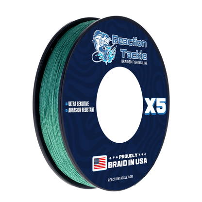 Reaction Tackle BRAIDED IN THE USA Fishing Line - 5X - NEW - Angler's Pro Tackle & Outdoors