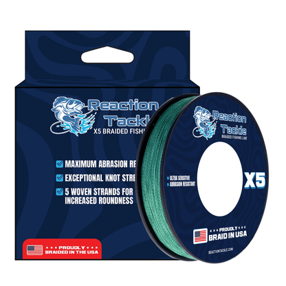 Reaction Tackle BRAIDED IN THE USA Fishing Line - 5X - NEW - Angler's Pro Tackle & Outdoors