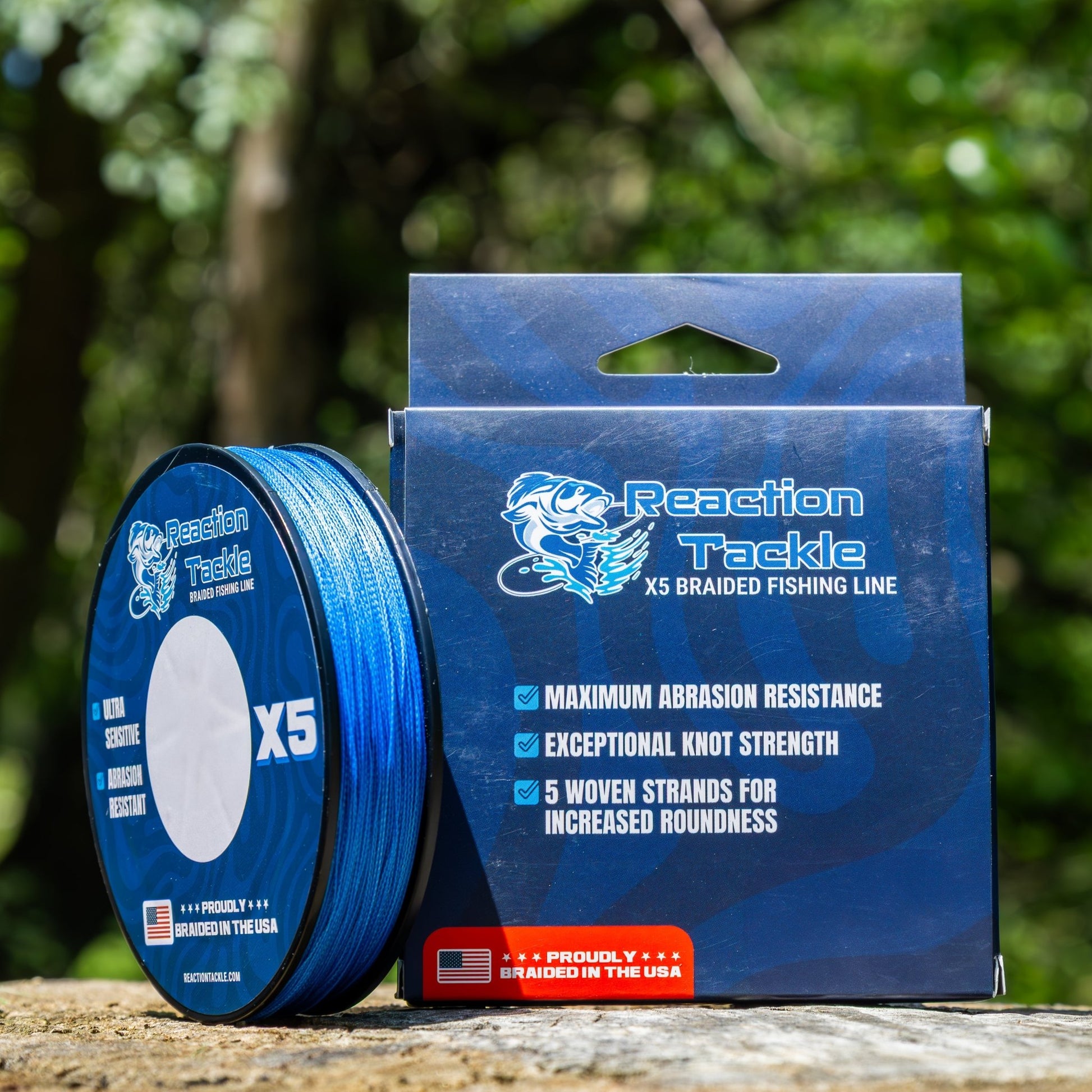 Reaction Tackle BRAIDED IN THE USA Fishing Line - 5X - NEW - Angler's Pro Tackle & Outdoors