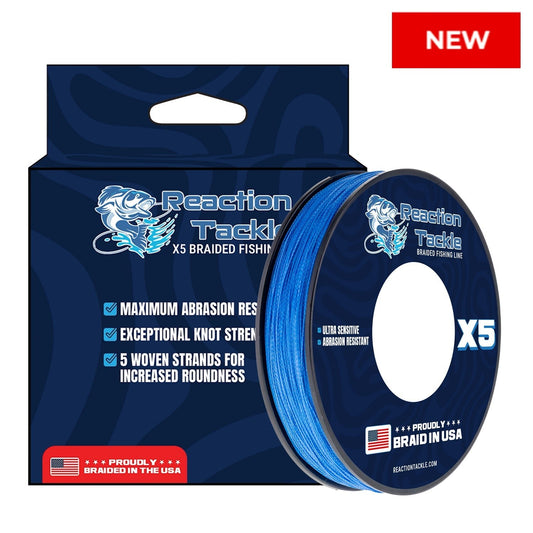 Reaction Tackle BRAIDED IN THE USA Fishing Line - 5X - NEW - Angler's Pro Tackle & Outdoors
