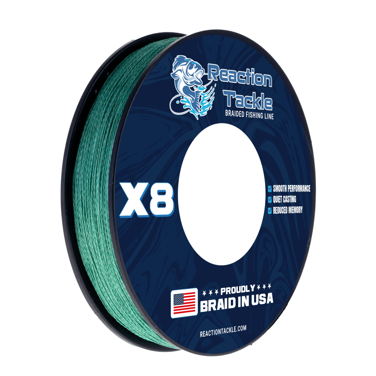 Reaction Tackle BRAIDED IN THE USA Fishing Line - 8X - NEW - Angler's Pro Tackle & Outdoors