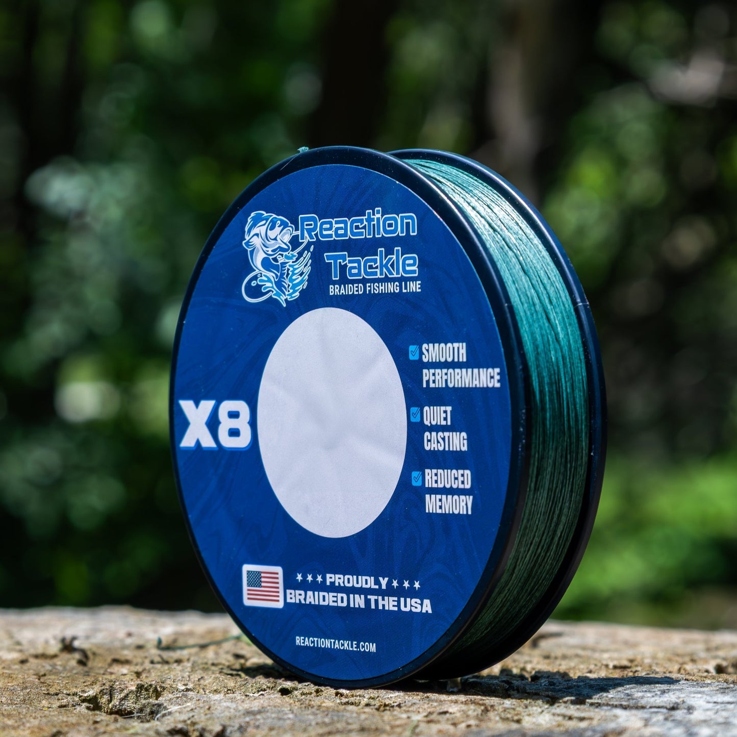 Reaction Tackle BRAIDED IN THE USA Fishing Line - 8X - NEW - Angler's Pro Tackle & Outdoors