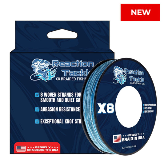 Reaction Tackle BRAIDED IN THE USA Fishing Line - 8X - NEW - Angler's Pro Tackle & Outdoors